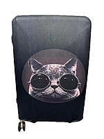 Чехол на большой дорожный чемодан на 4-х колёсах. Высота 67 см(без колёс), ширина 48 см, глубина 28 см.