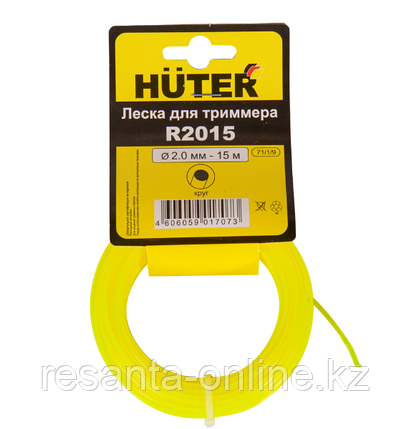Леска Huter R2015 для триммера, 2 мм, круг, фото 1