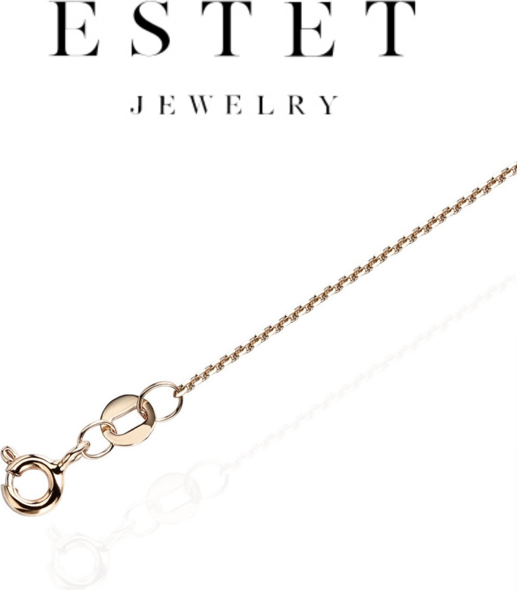 Цепь Эстет 01Ц7100230 длина 50 см, вес 1.8 г золото, плетение якорное, фото 1