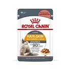 Royal Canin Hair & Skin care, Роял Канин влажный корм для кожи и шерсти кошек в соусе, уп.12*85гр.