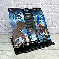 Подставка для книг металлическая 18х15 Человек паук черная