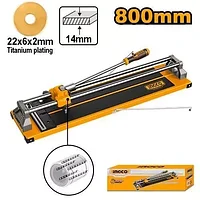 Плиткорез Ingco с максимальной длиной реза 800 мм и толщиной реза 14 мм, HTC04801