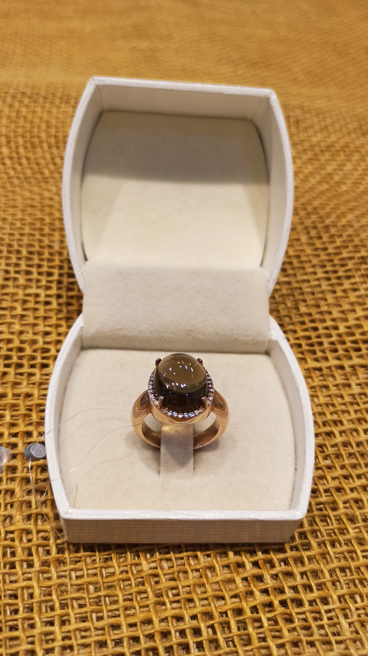 Кольцо / раухтопаз / 17,5 размер ( пр. Абая 141 ), фото 1