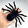 Игрушечный бархатный паук на Хэллоуин для декора 20см, фото 3