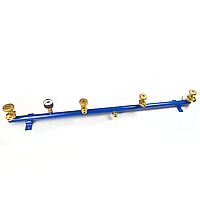 Рампа на 4 баллона Cavagna group с сбросным клапаном и манометром