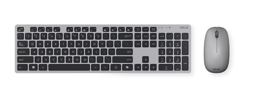 Клавиатура и манипулятор Asus W5000 Wireless Keyboard and Mouse Set Grey (90XB0430-BKM330)