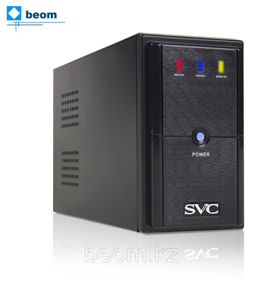 Источник бесперебойного питания SVC V-600-L (600ВА/360Вт | AVR:165-275В | Bypass | Бат.:12В/7.5 Ач*1шт | 3 вых.:2 Schuko CEE7+13), фото 1