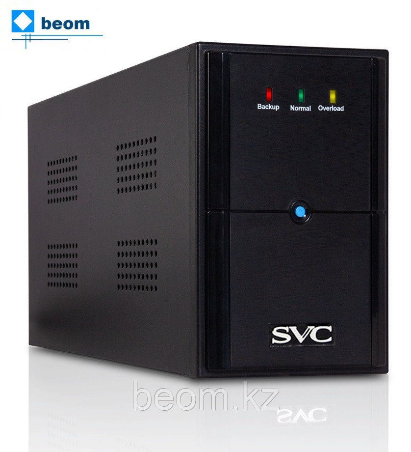 Источник бесперебойного питания SVC V-2000-L (2000ВА/1200Вт | AVR:165-275В | Бат: 12В/9Ач*2шт | 2 вых.: Schuko CEE7), фото 1