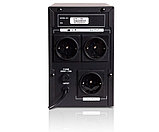 Источник бесперебойного питания SVC V-1500-L (1500ВА/900Вт | AVR:165-275В | Бат: 12В/9 Ач*2шт | 3 вых.: Schuko CEE7), фото 2