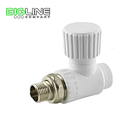 Вентиль для радиатора 20*1/2", прямой РТП