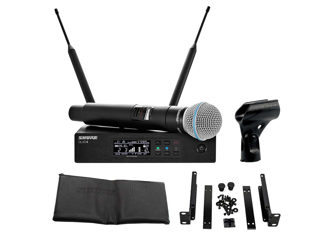 SHURE QLXD24E/B58-K51 Цифровая вокальная радиосистема QLXD с ручным передатчиком BETA58, фото 1