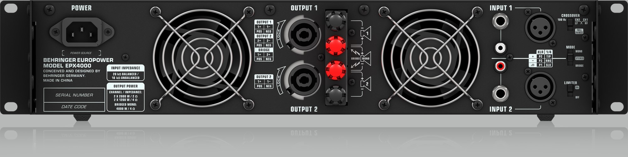 BEHRINGER EPX4000-EU Усилитель мощности, фото 1