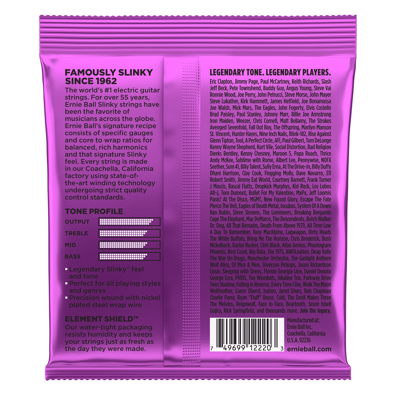 Струны для электрогитары Ernie Ball 11-48 Nickel 2220, фото 1