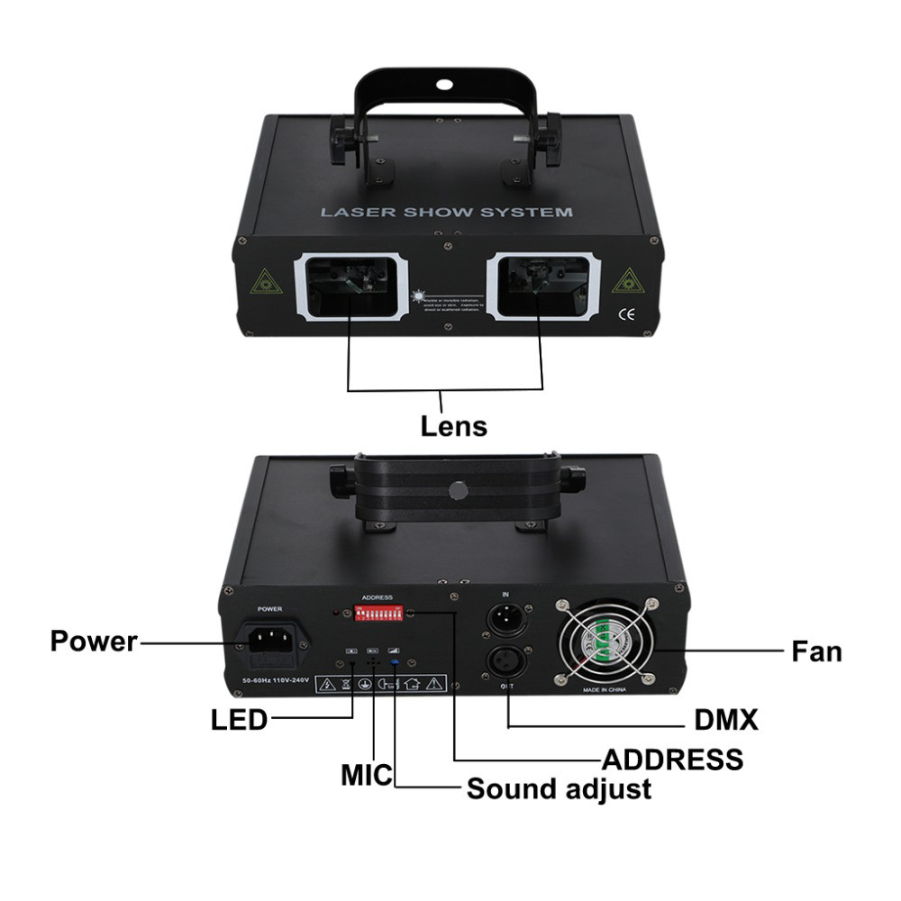 Лучевой лазер   Led Laser Show System (2 глазный лазер), фото 1
