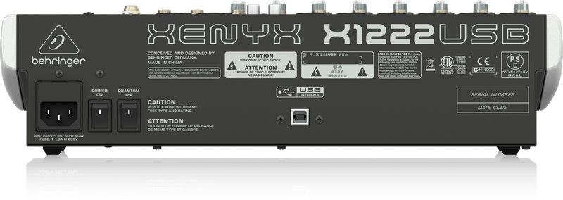 BEHRINGER X1222USB Аналоговый микшерный пульт, фото 1