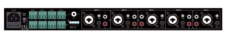 PROEL PA AMIX54Z - Матричный микшер 4x4 и источник сигнала FM медиа плеер., фото 1