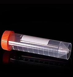 Пробирка коническая 50 мл, с винтовой крышкой, с делениями, с юбкой устойчивости, п/п