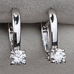 Золотые серьги с бриллиантами б/з 585пр 0,50Ct VS1/F EX, масса 2,25г Lab Grown, фото 8