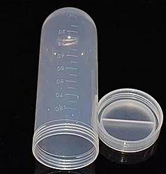 Пробирка лабораторная коническая 100 мл, с винтовой крышкой, с делениями, п/п