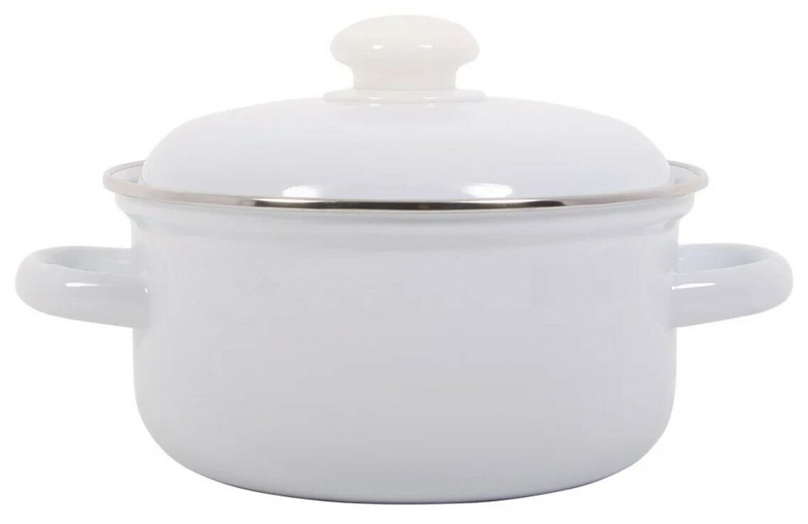 Кастрюля эмалированная 4.5л C-1515АП2 без деколи, фото 1