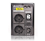 Источник бесперебойного питания SVC V-800-F (800ВА/480Вт | AVR:165-275В | Бат: 12В/9 Ач*1шт | 3 вых.: 2 Shuko CEE7+1 IEC C13), фото 2