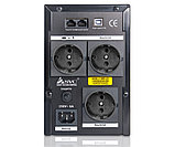 Источник бесперебойного питания SVC V-1200-F-LCD (1200ВА/720Вт | AVR:165-275В | Бат:12В/7.5Ач*2шт | 3 вых:Schuko CEE7), фото 2