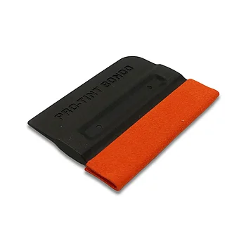 Ракель пластиковый черный с замшевой накладкой V25 10смХ7,2см жесткий