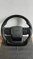 Руль на Land Cruiser Prado 150 2010-23 в стиле Prado 250 (Черное дерево)