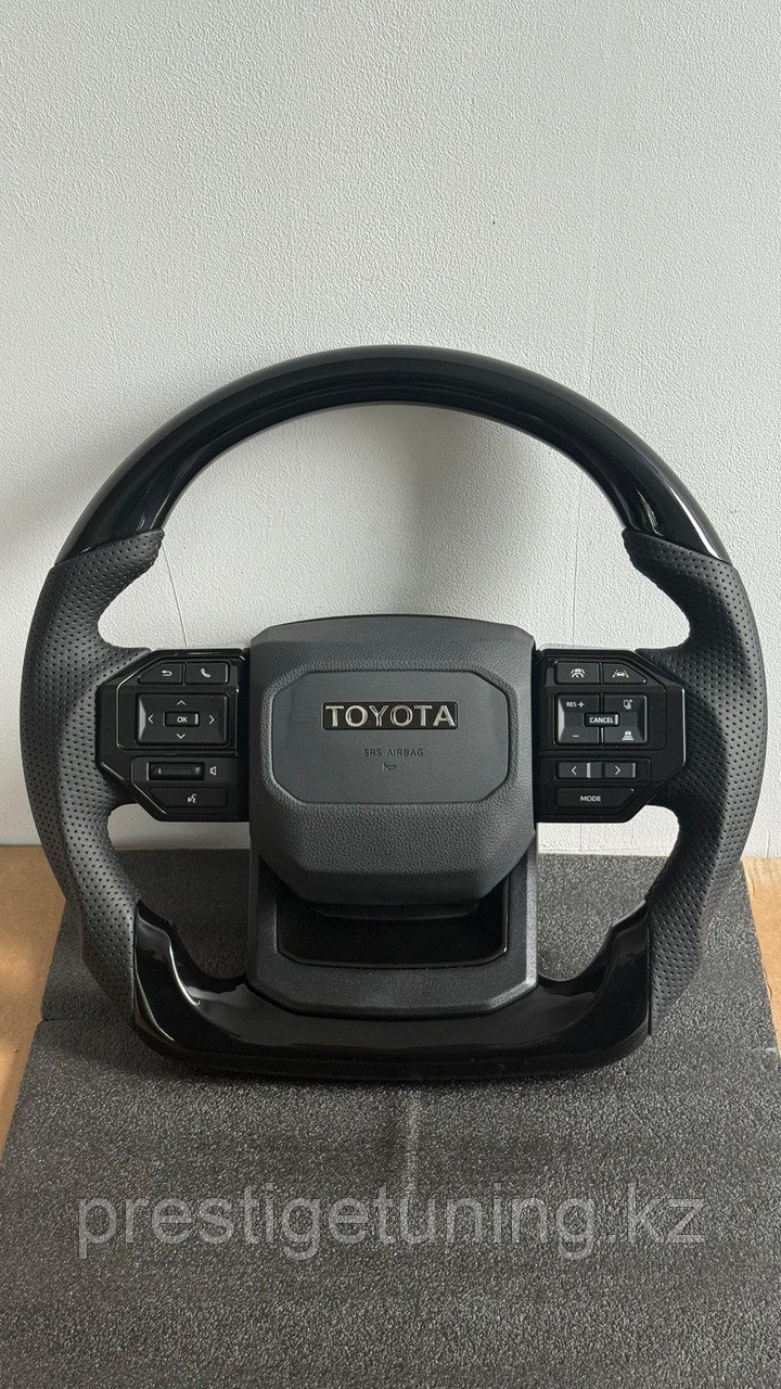 Руль на Land Cruiser Prado 120 2003-09 в стиле Prado 250 (Черное дерево)