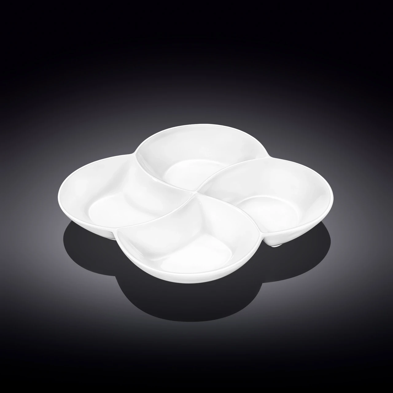 Менажница фигурная с делениями 22см Fine Porcelain (992649) Wilmax, фото 1