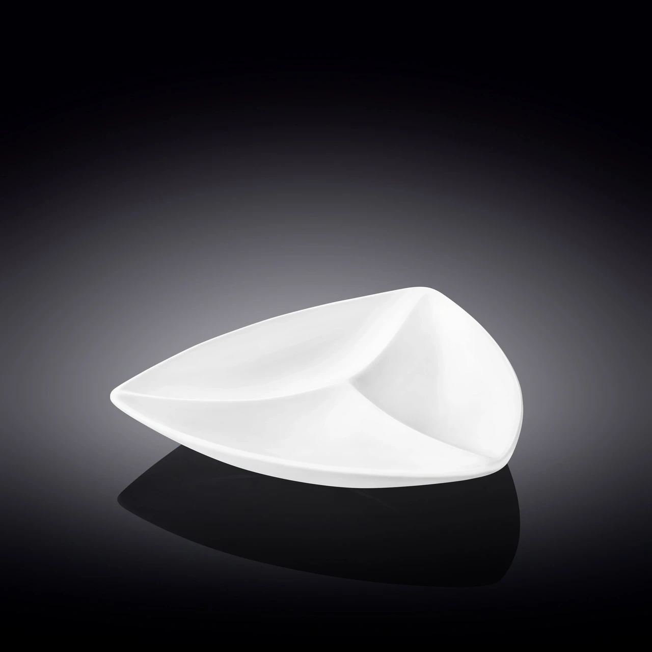 Менажница треугольная с делениями 25см Fine Porcelain (992585) Wilmax, фото 1