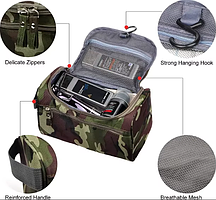 Водонепроницаемый дорожный органайзер 25х14х13 см зеленый