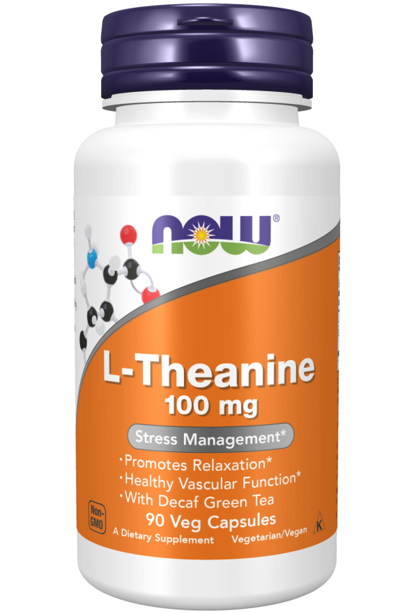 L-Theanine 100 mg, 90 veg.caps, NOW