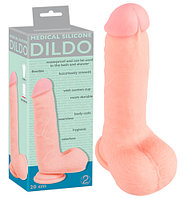 Dildo Medical Silicone - фаллоимитатор (общая 20 см) (цвет телесный)