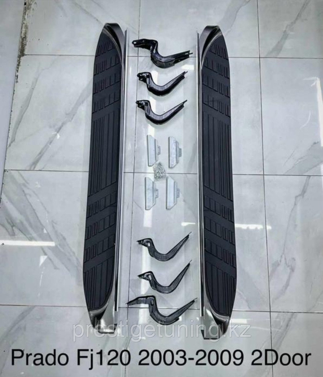Подножки на Land Cruiser Prado 120 2003-09 (Мокрый асфальт)