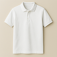 Белое поло без принтов чистый стиль и комфорт