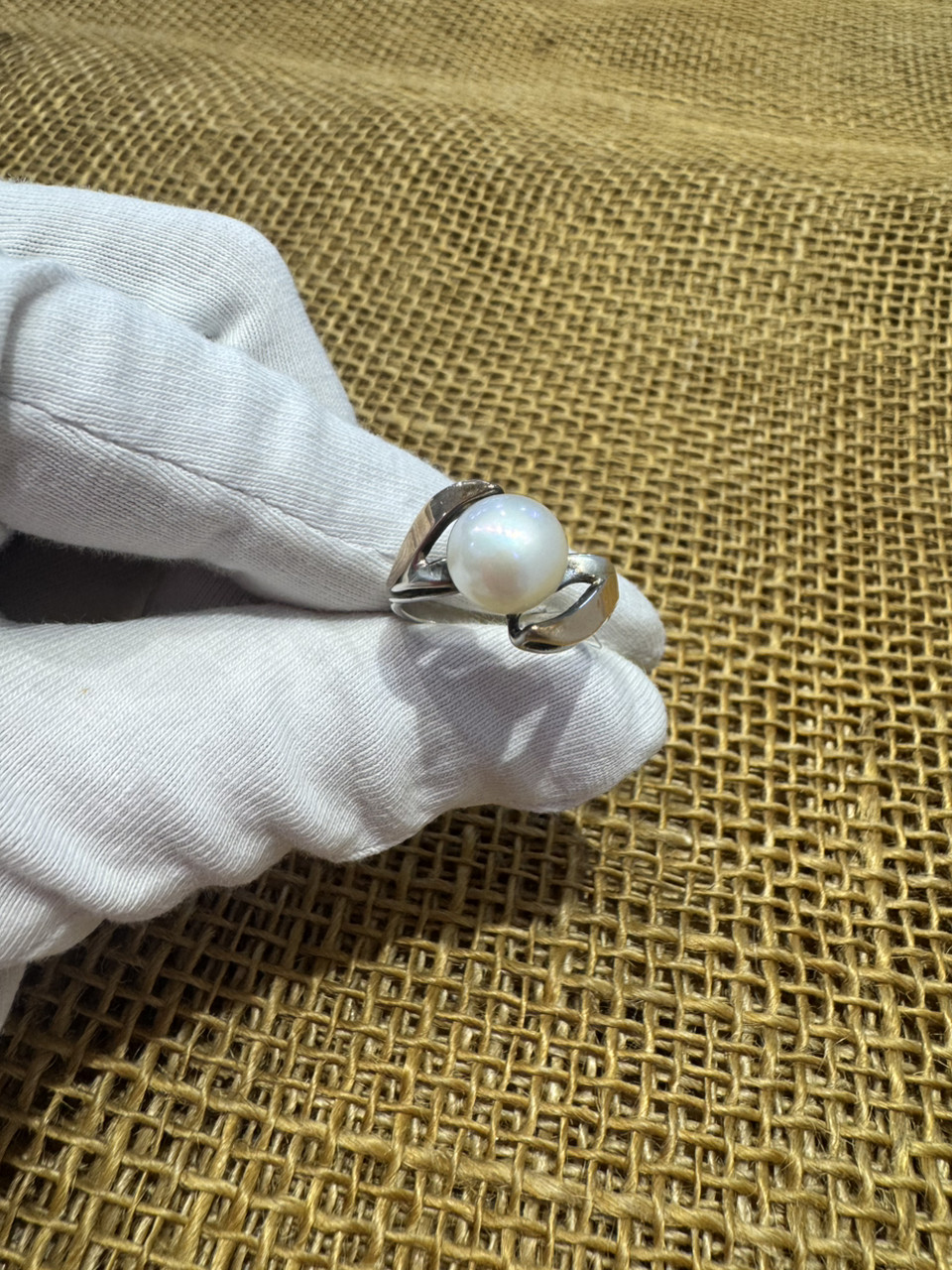 Кольцо с жемчугом / размер: 16,5 ( пр. Абая 141 ), фото 1