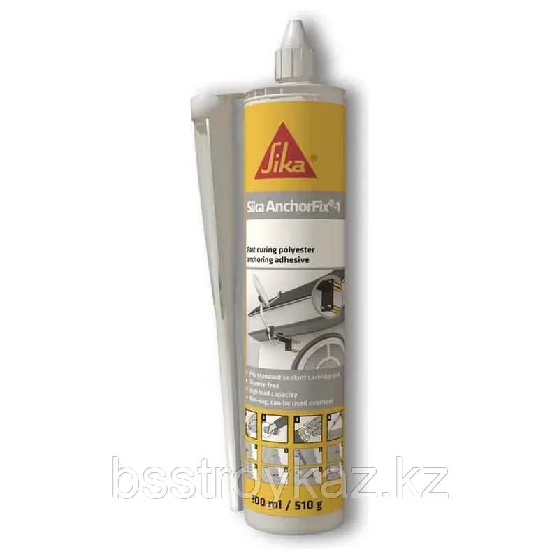 Клей для анкеровки и монтажа SIKA AnchorFix-1 (AB) 300мл, фото 1