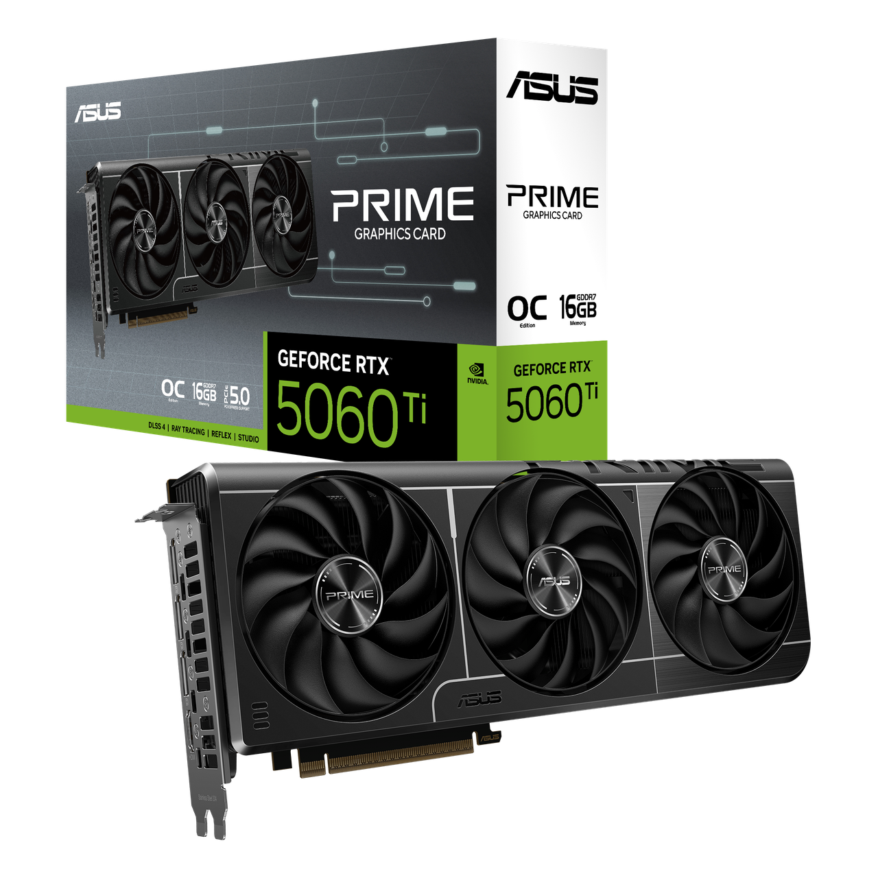 Видеокарта ASUS GeForce RTX 5060 Ti PRIME OC (PRIME-RTX5060TI-O16G)