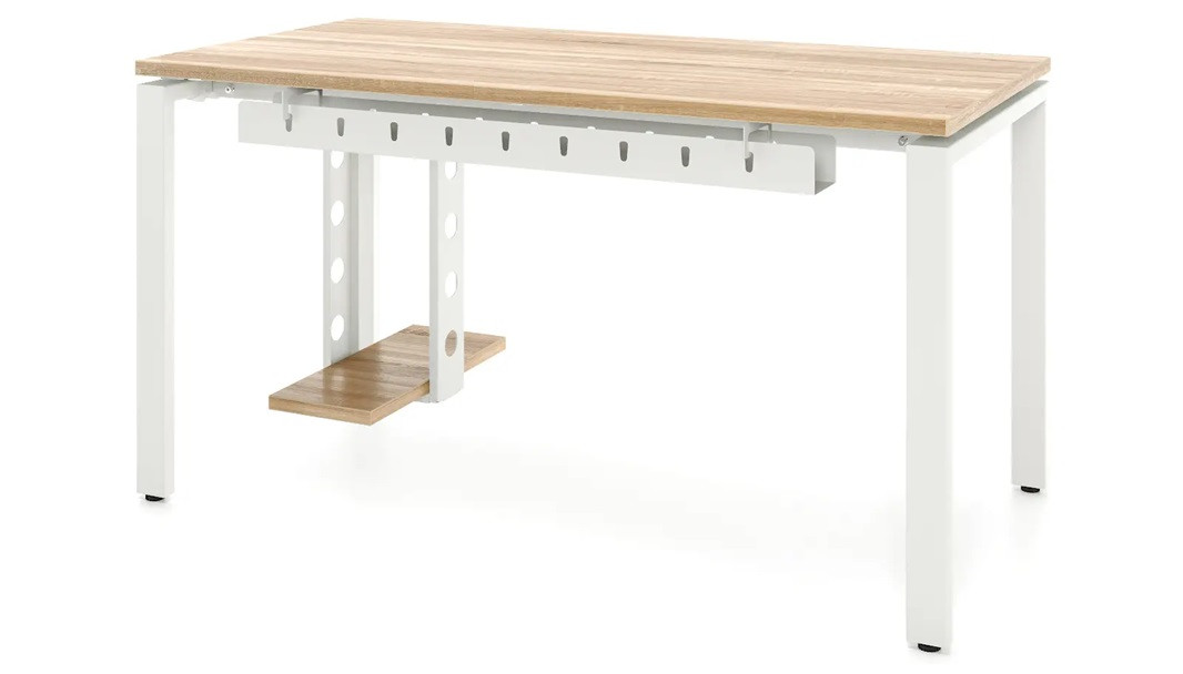 Стол офисный SM П-3 (R55), 1400х700х750 мм с подвесом и кабель-каналом, фото 1