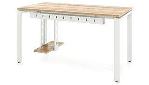 Стол офисный SM П-3 (R55), 1400х700х750 мм с подвесом и кабель-каналом