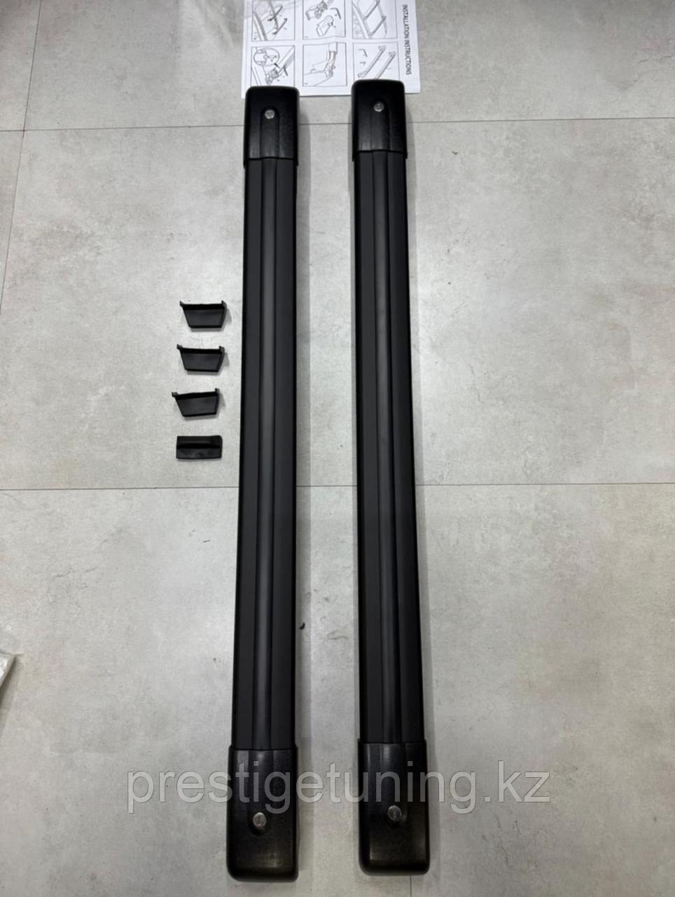 Рейлинги (поперечные) на Land Cruiser Prado 120 2003-09 (черный цвет)