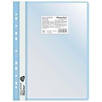 Папка с файлами Silwerhof на 20 вкладышей с перфорацией, голубая