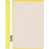 Папка с файлами OfficeSpace на 10 вкладышей с перфорацией, желтая