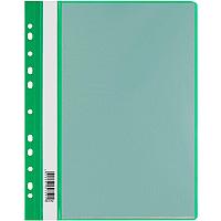 Папка с файлами OfficeSpace на 10 вкладышей с перфорацией, зеленая