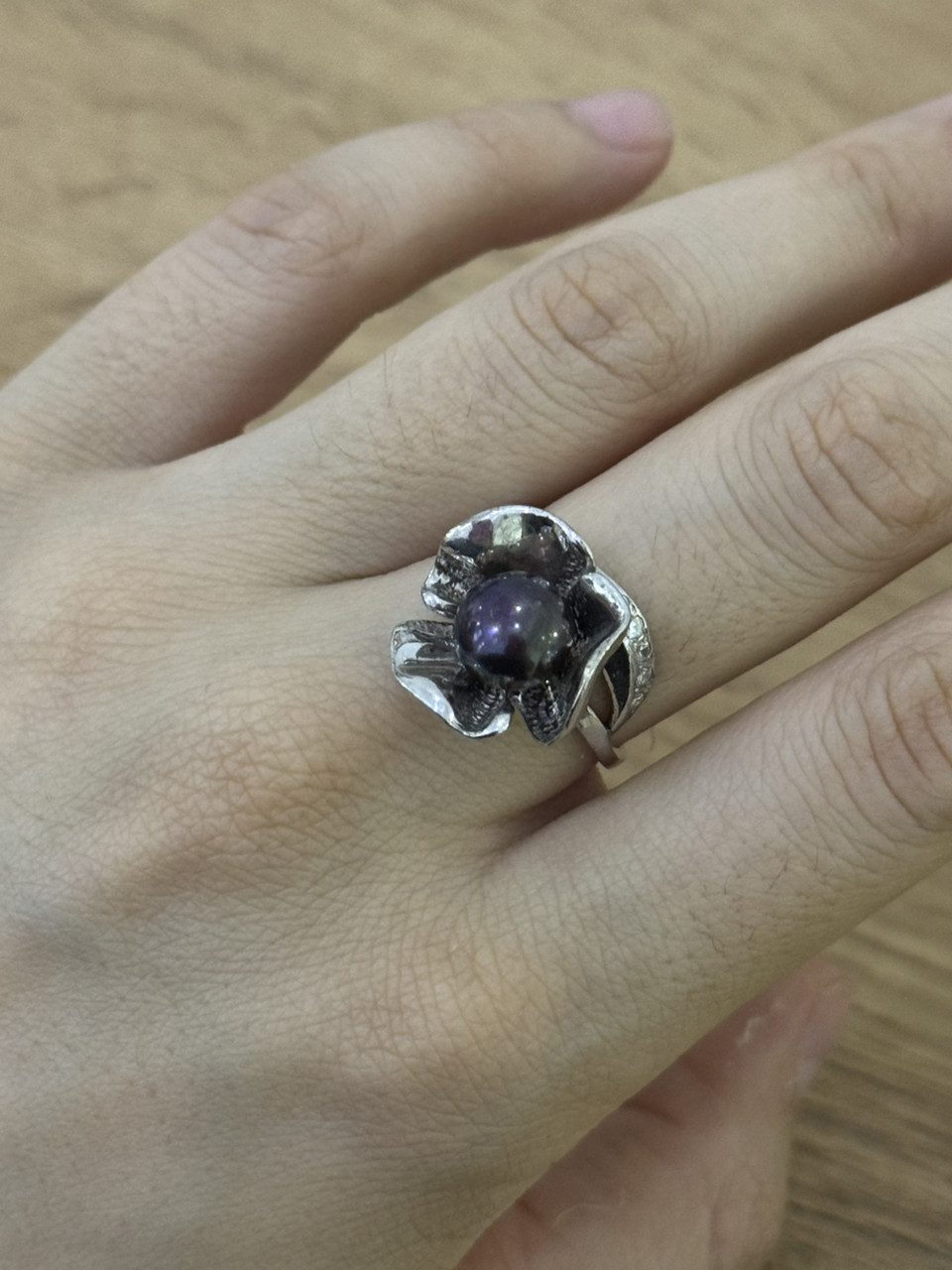 Кольцо /жемчуг / 18,5 размер ( пр. Абая 141 ), фото 1