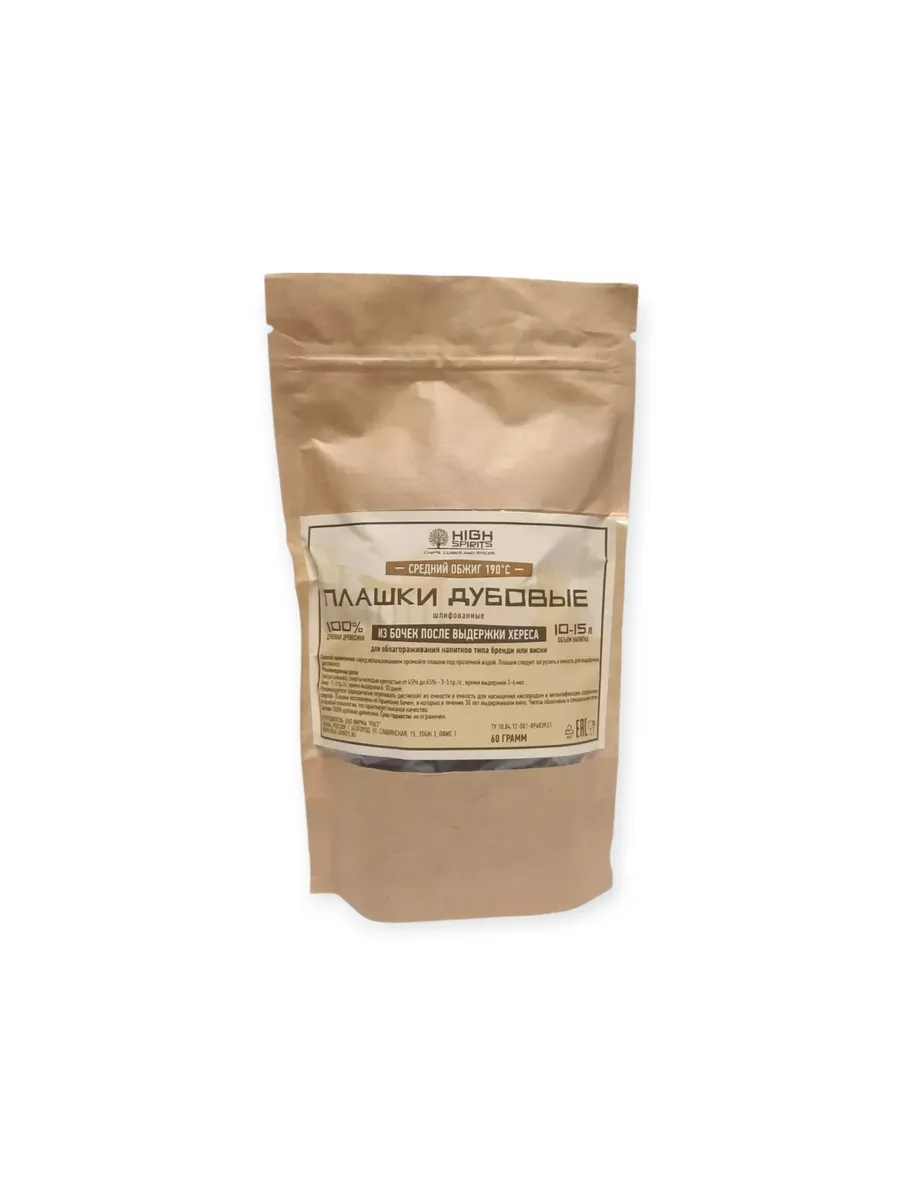 Плашки дубовые Херес High Spirits, средний обжиг, 60 грамм на 10-15, фото 1