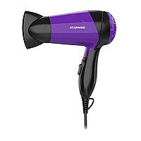Фен Starwind SHP6102 1600Вт черный фиолетовый