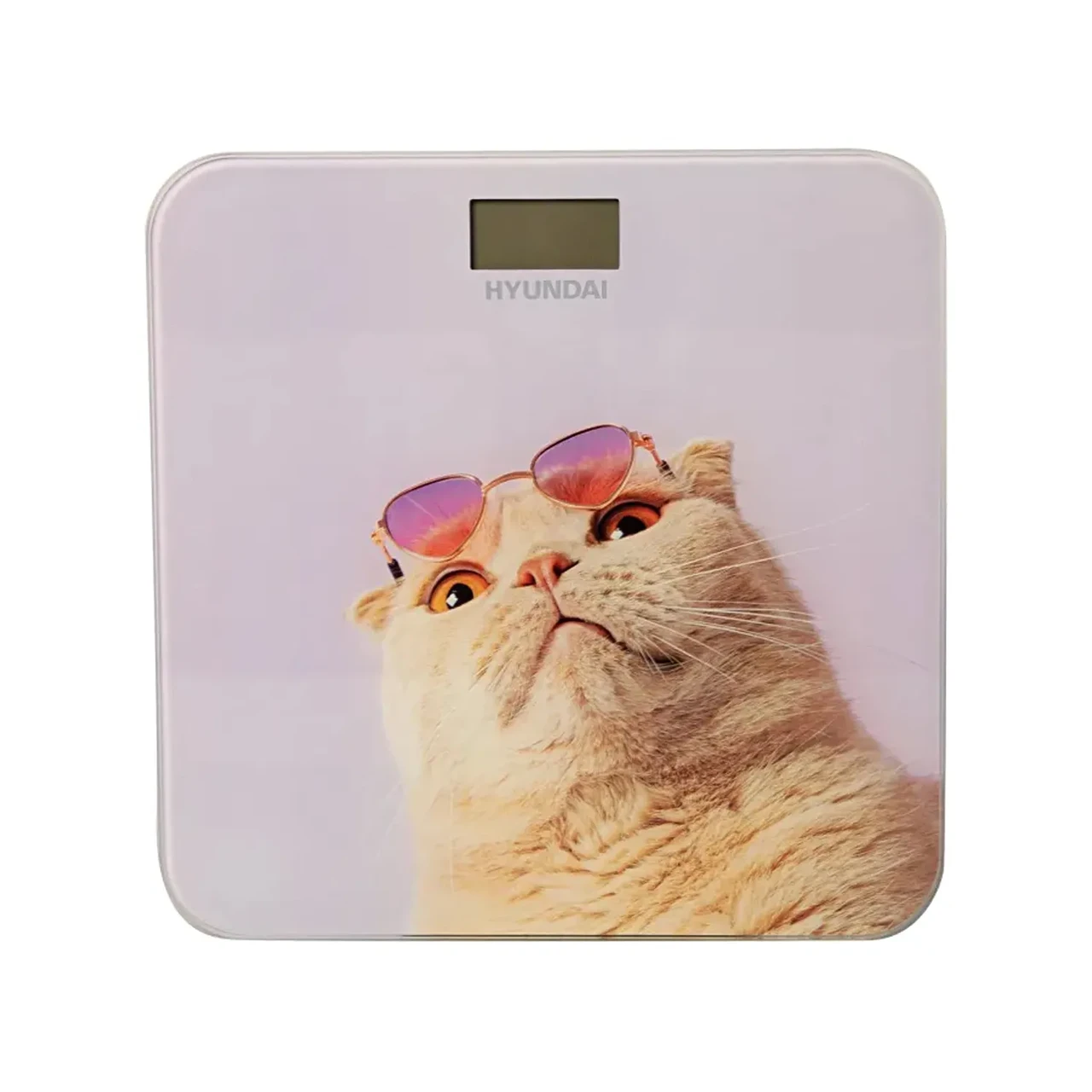 Весы напольные электронные Hyundai H-BS03456 макс.180кг сиреневый, фото 1