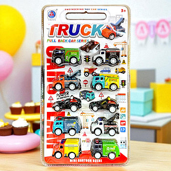 278-76 Набор машин 10шт 33х13см